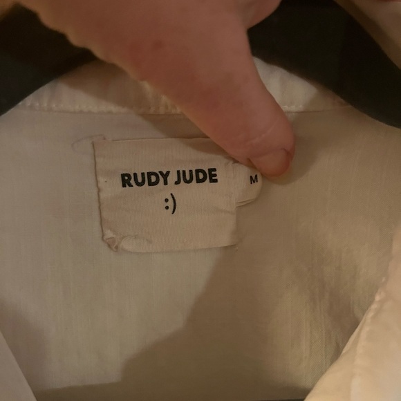 Rudy Jude White Pillowcase Button-Up Blouse - Picture 3 of 5